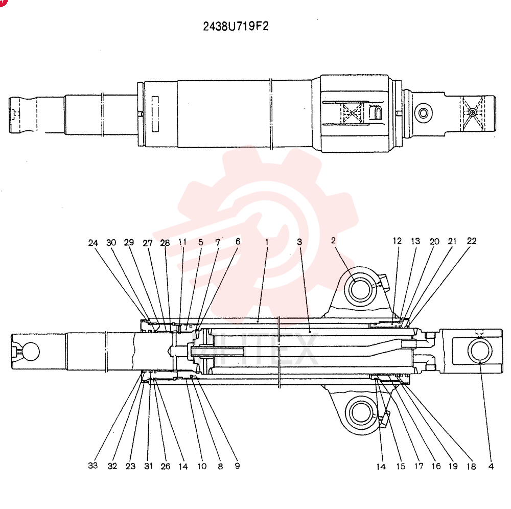 Схема (SK200LC) - MARK V EXCAVATOR BTW YQ002301 - YQ002654 (ANZ) (1/95-12/95) 2438U719F2