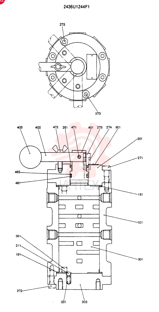 VALVE 2436U1244F1