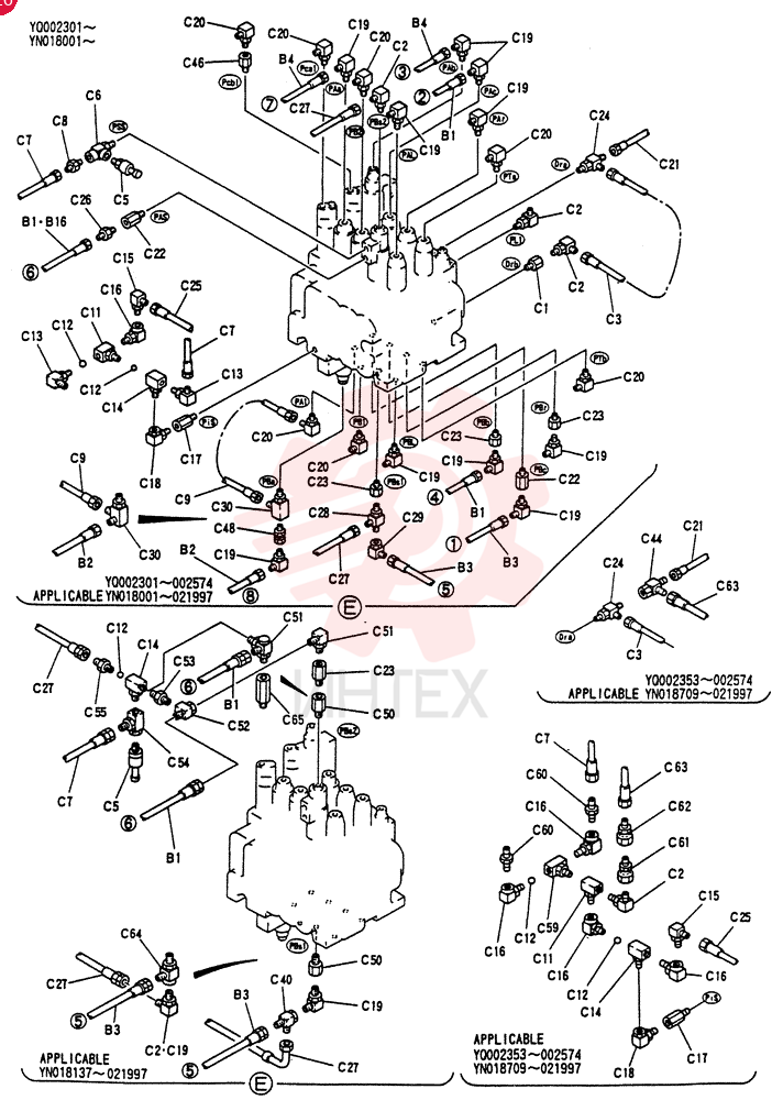 CONTROL LINES, REMOTE YN68H00005F1 (3)