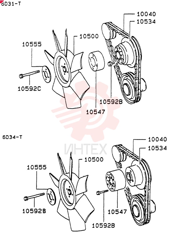 WATER PUMP VAME088537 (2)