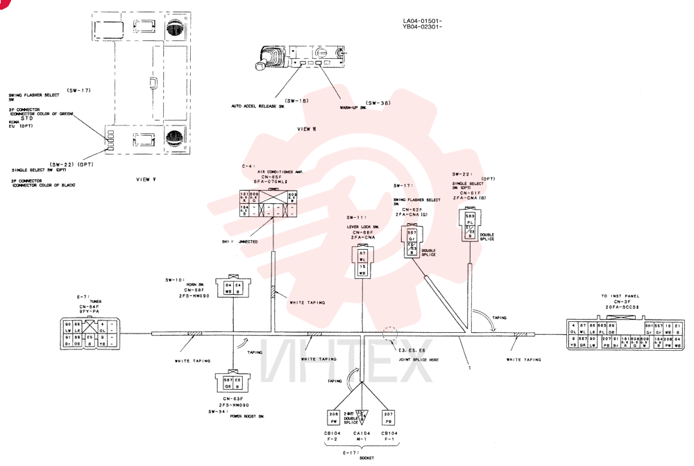 HARNESS ASSY, CAB YB14E00010F1 (4)