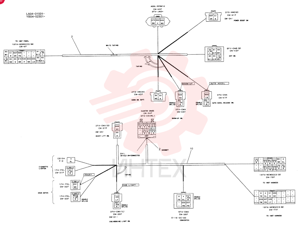 HARNESS ASSY, CAB YB14E00010F1 (6)