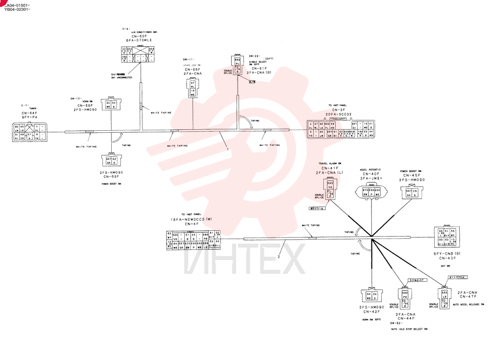 HARNESS ASSY, CAB (WITHOUT POWER WINDOW) YB14E00013F1 (5)
