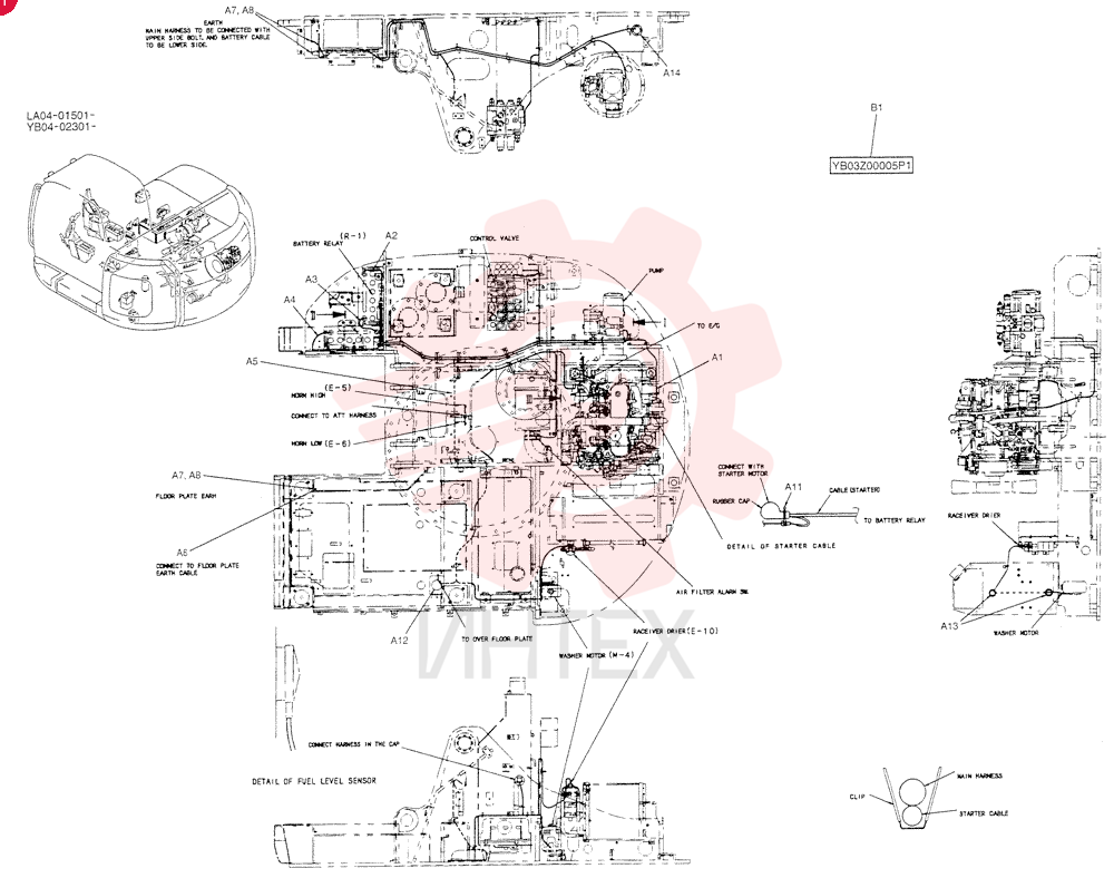 HARNESS ASSY, UPP YB13E00008F1 (3)