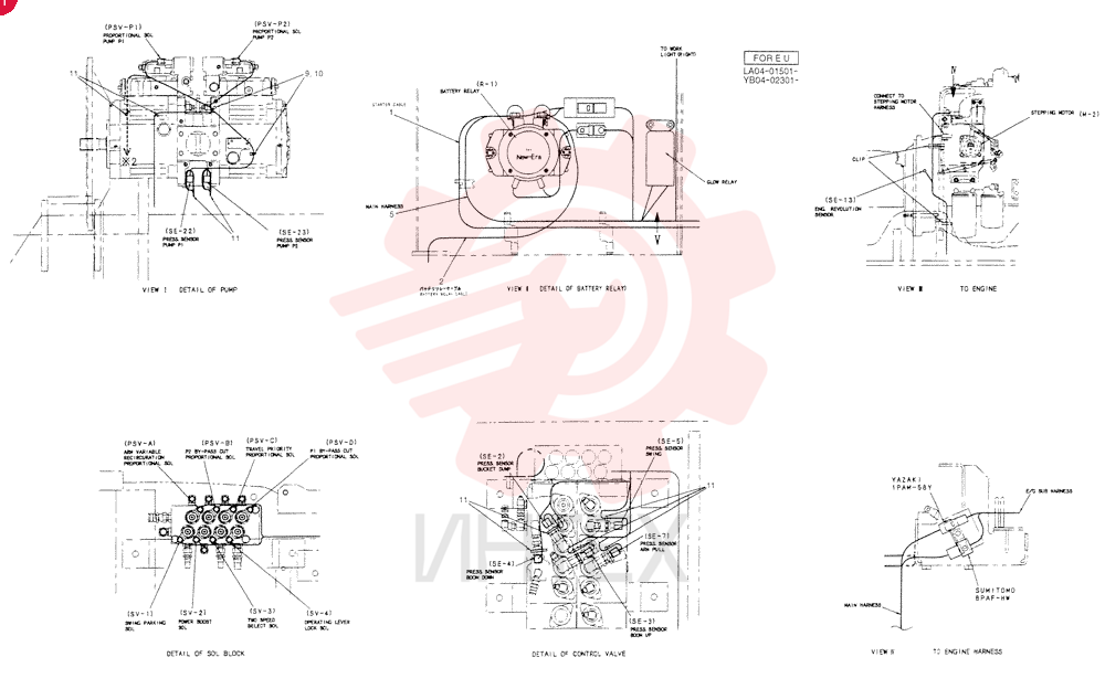 HARNESS ASSY, UPP YB13E00010F1 (2)