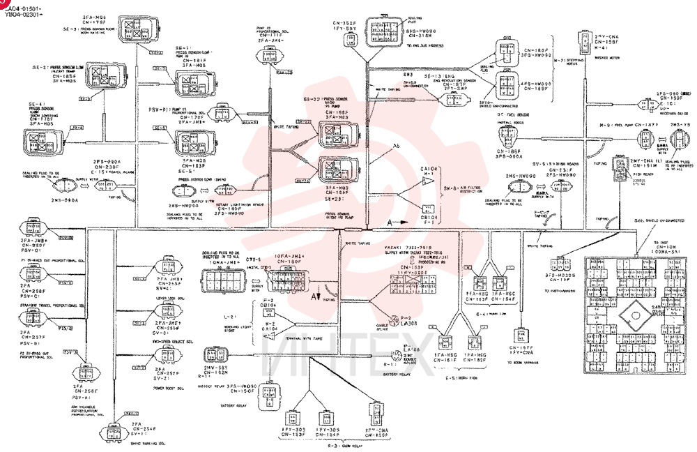 HARNESS ASSY, UPPER YB13E00008F1 (1)