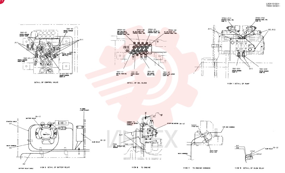 HARNESS ASSY, UPPER YB13E00008F1 (2)