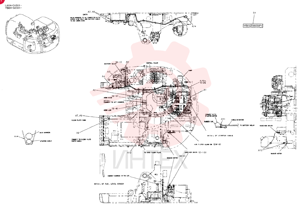 HARNESS ASSY, UPPER YB13E00008F1 (3)