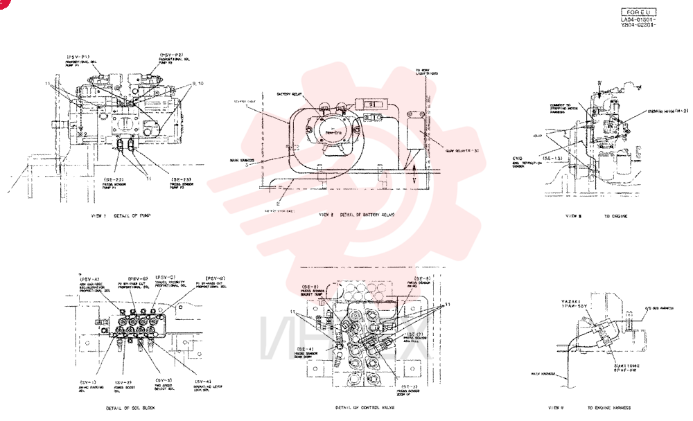 HARNESS ASSY, UPPER YB13E00010F1 (3)