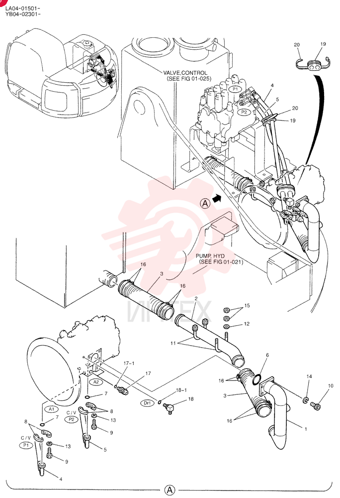 HYD LINES, PUMP YB30H00002F1 (1)