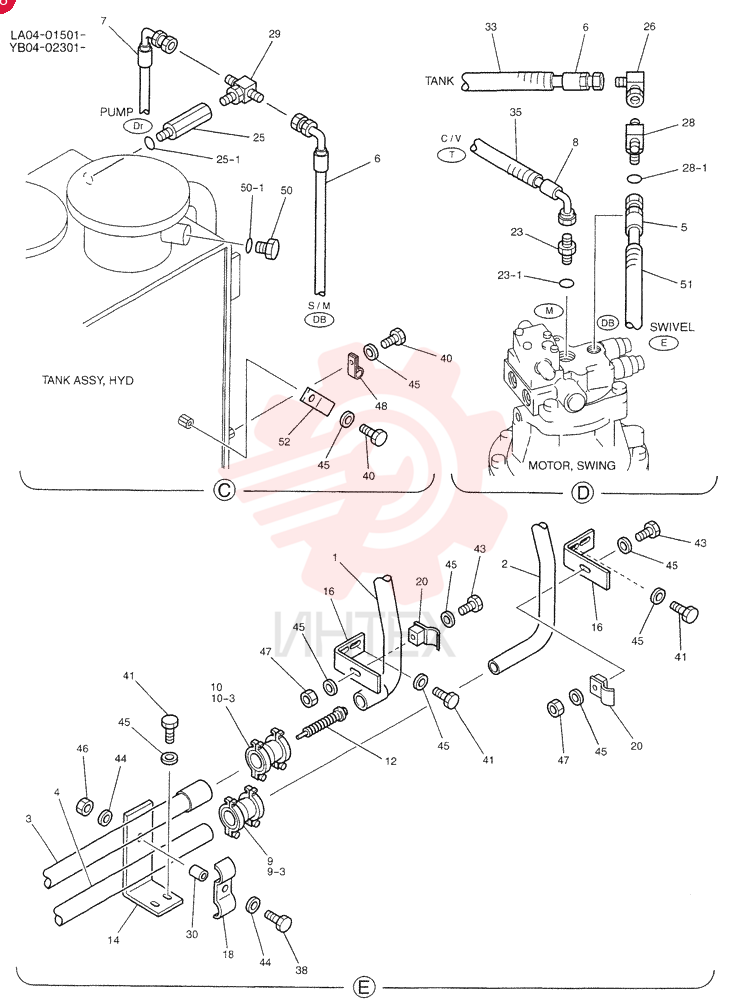 HYD LINES, RETURN YB32H00003F1 (3)