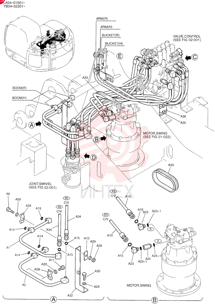HYD LINES, UPP YB03H00016F1 (1)