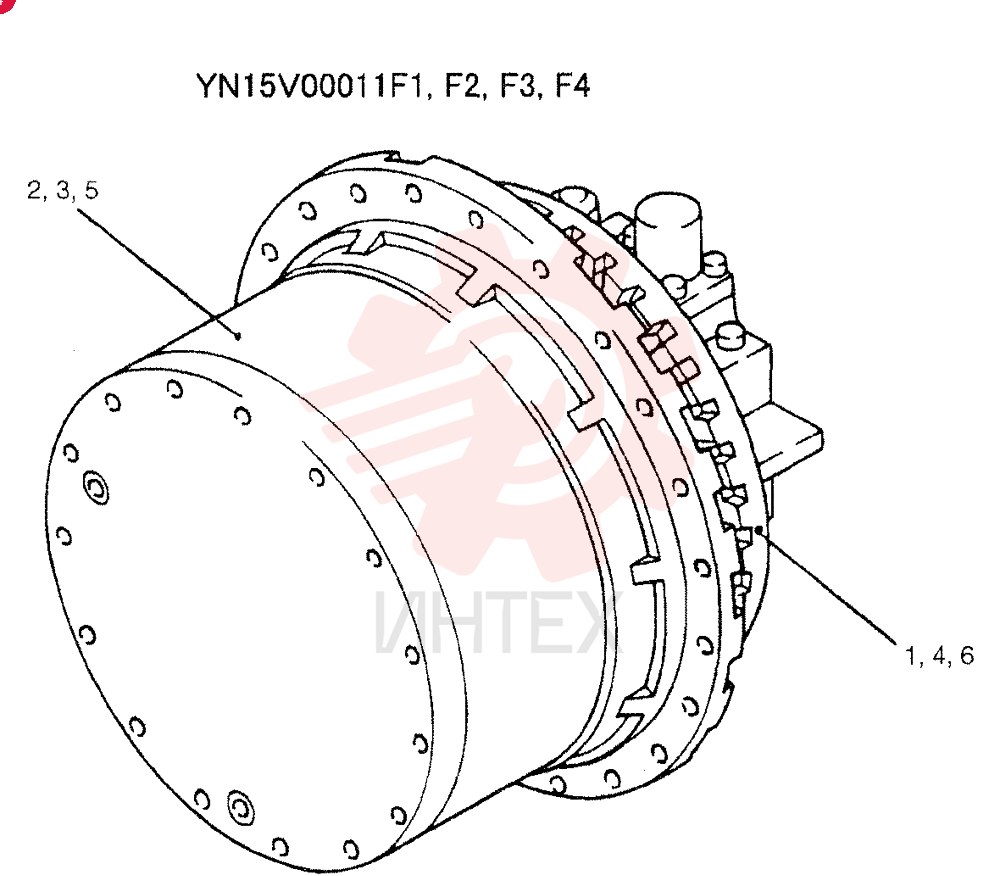 HYDRAULIC MOTOR YN15V00011F1 (1)