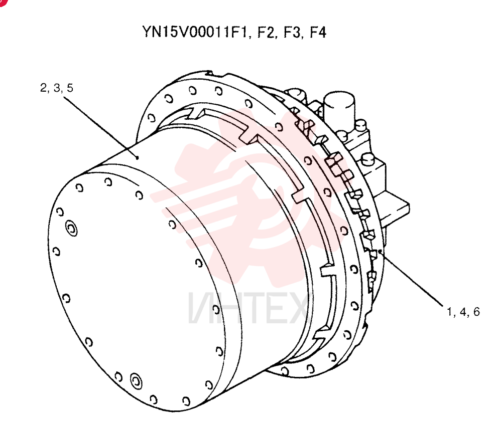HYDRAULIC MOTOR YN15V00011F1 (2)