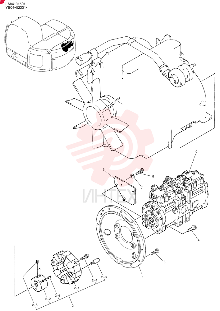 HYDRAULIC PUMP YB10V00001F5 (2)