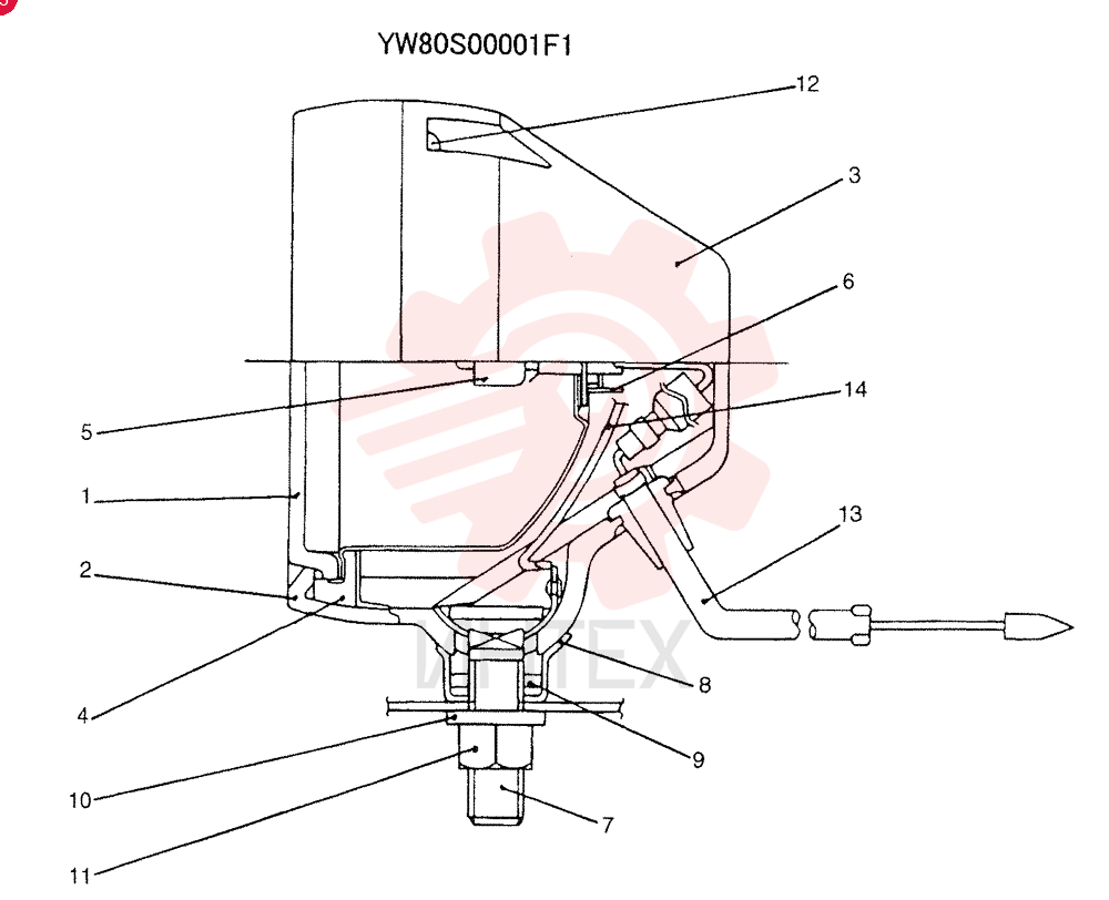 LIGHT ASSY. YW80S00001F1 (2)