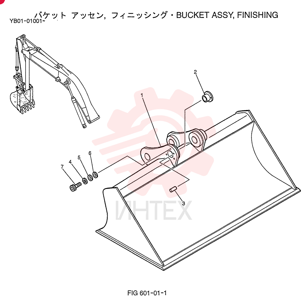 BUCKET ASSY, FINISHING YN61B00018F1