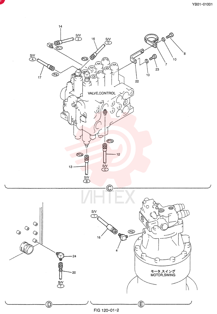 CONTROL LINES, VALVE YB64H00003F1 (2)