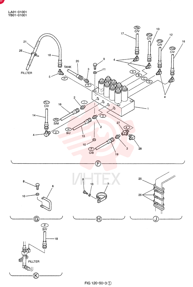 CONTROL LINES, VALVE (STD) YB64H00003F2 (3)