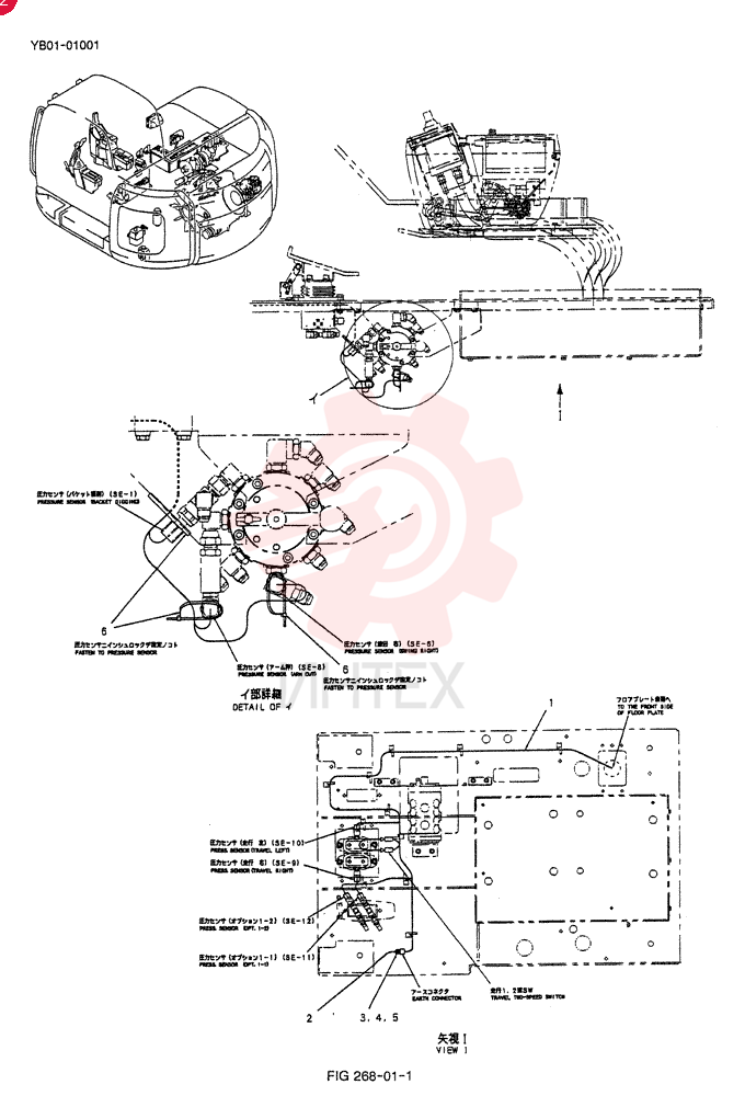 HARNESS ASSY.UPP YB13E00001F1 (1)