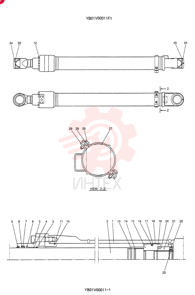 HYDRAULIC CYLINDER YB01V00011F1