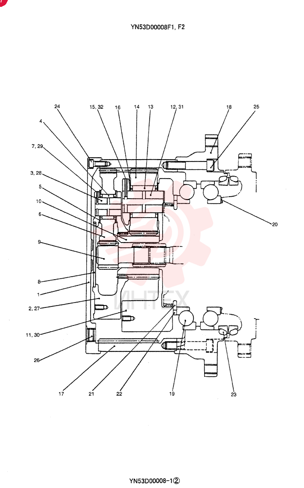 HYDRAULIC MOTOR YN53D00008F1 (2)
