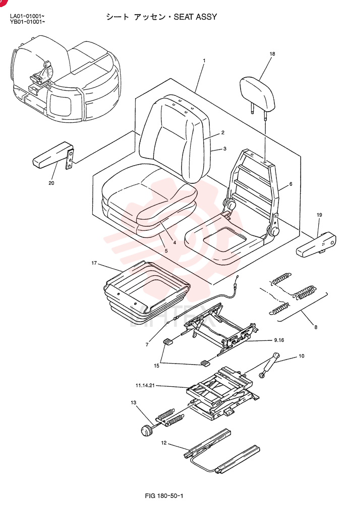 SEAT ASSY. YT25M00010F1