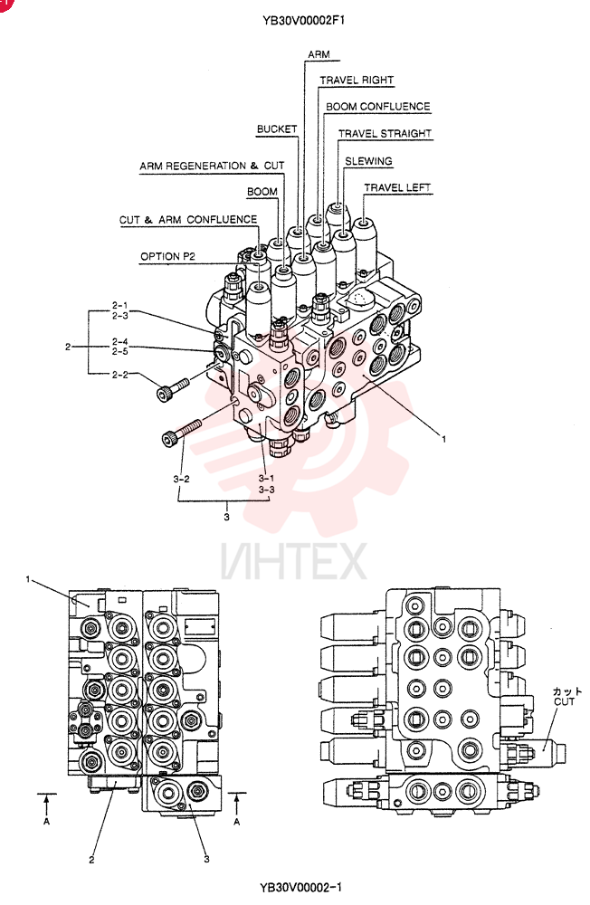 VALVE ASSY, CONTROL YB30V00002F1 (1)