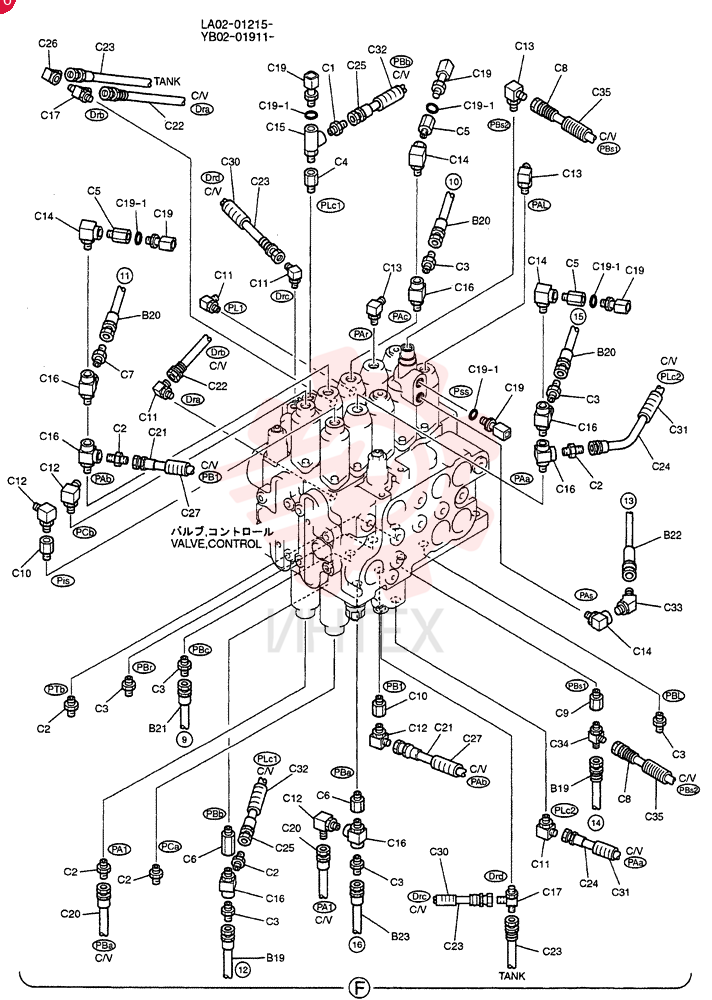 CONTROL LINES, REMOTE YB68H00021F1 (3)