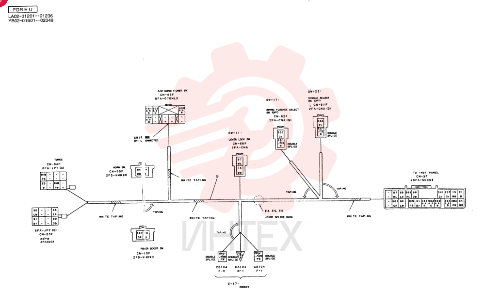 HARNESS ASSY,CAB YB14E00010F2 (2)