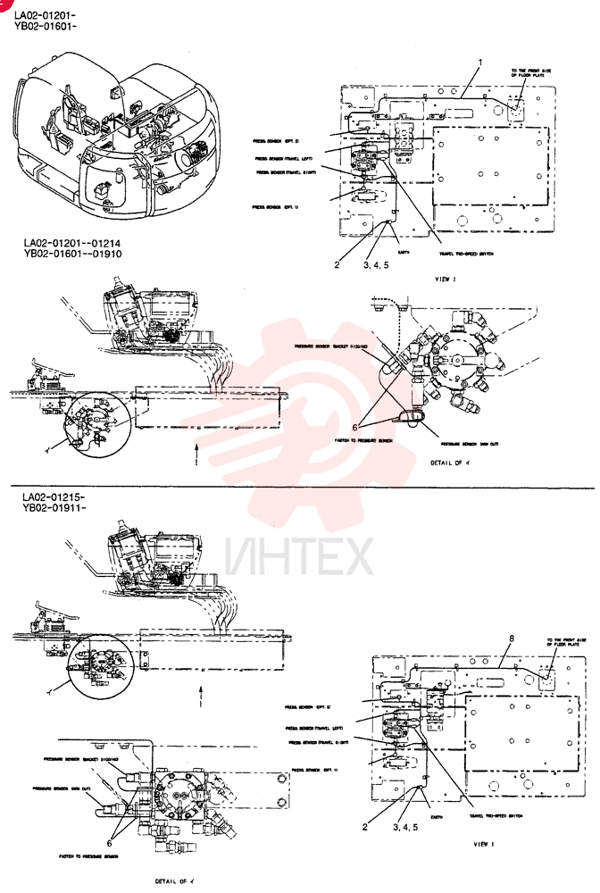 HARNESS ASSY,UPP, Serial Range: LA02-01201-LA02-01214 YB13E00007F1 (1)