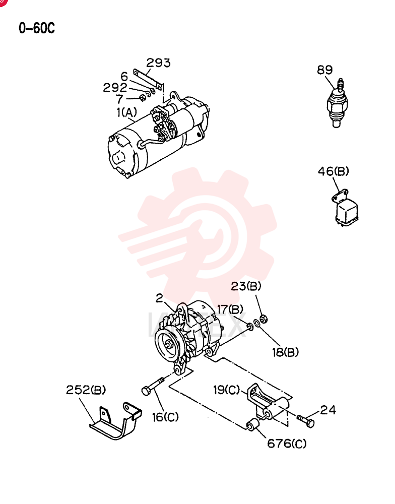STARTING MOTOR VI8970298636