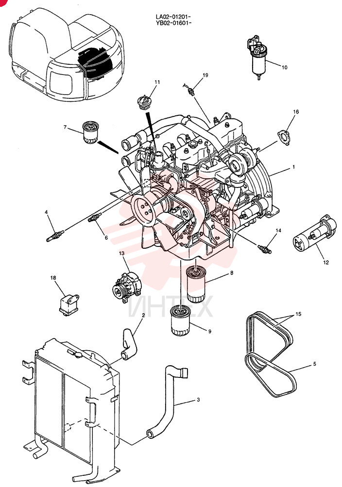 ENGINE YB02P00005F1