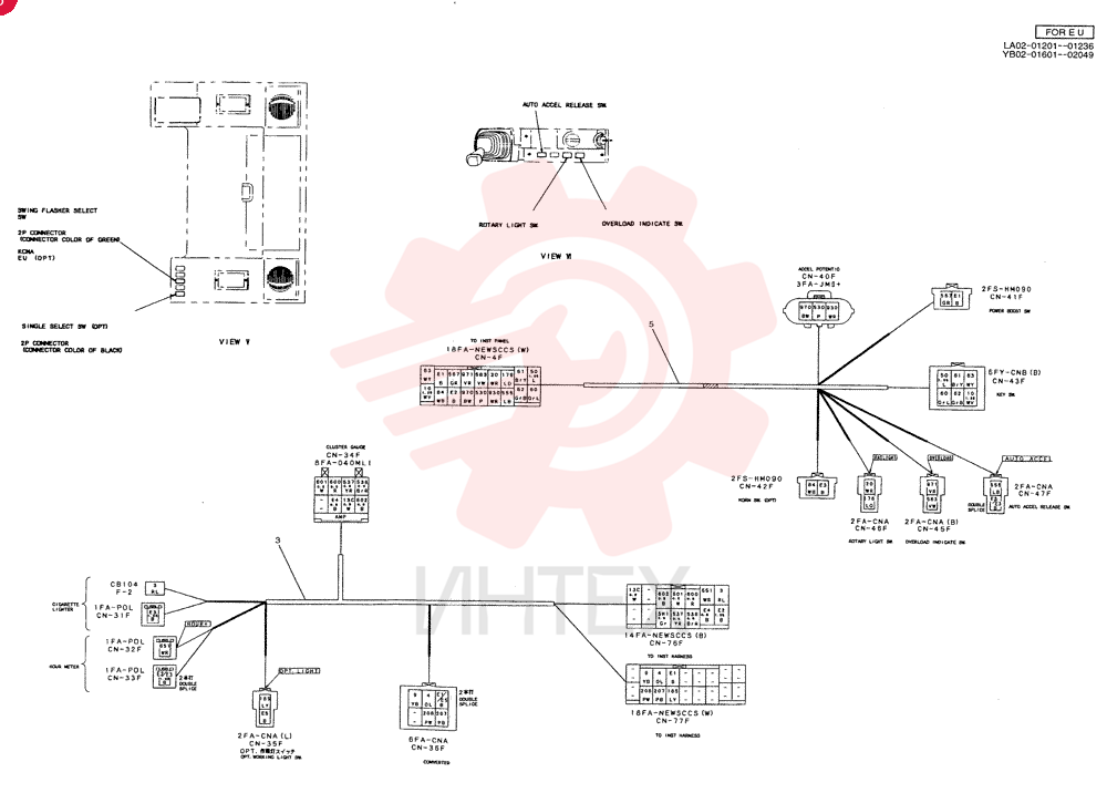 HARNESS ASSY,CAB YB14E00010F2 (1)