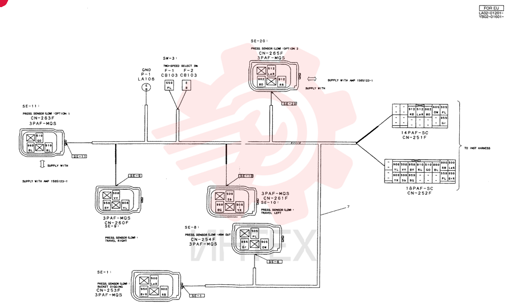 HARNESS ASSY,UPP YB13E00007F2 (1)