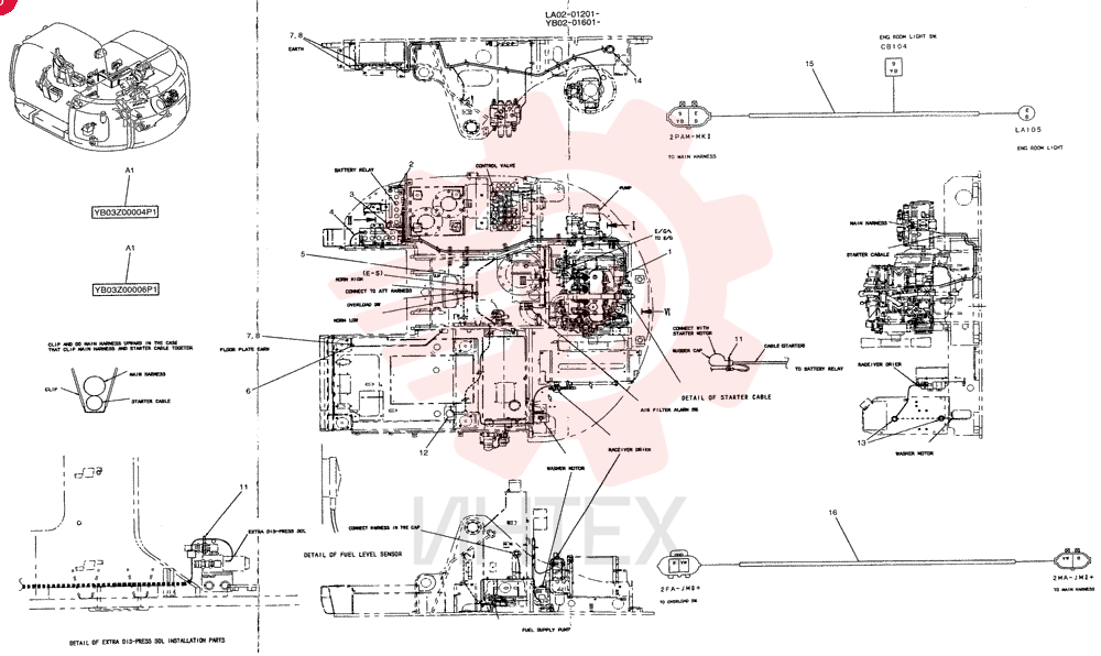 HARNESS ASSY. UPP YB13E00010F1 (1)