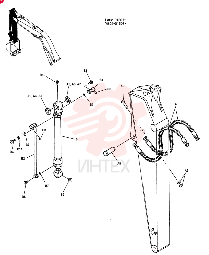 HYDRAULIC CYLINDER YB01V00011F1 (5)