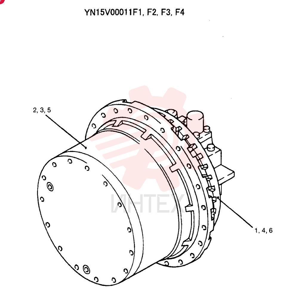 HYDRAULIC MOTOR YN15V00011F1 (1)
