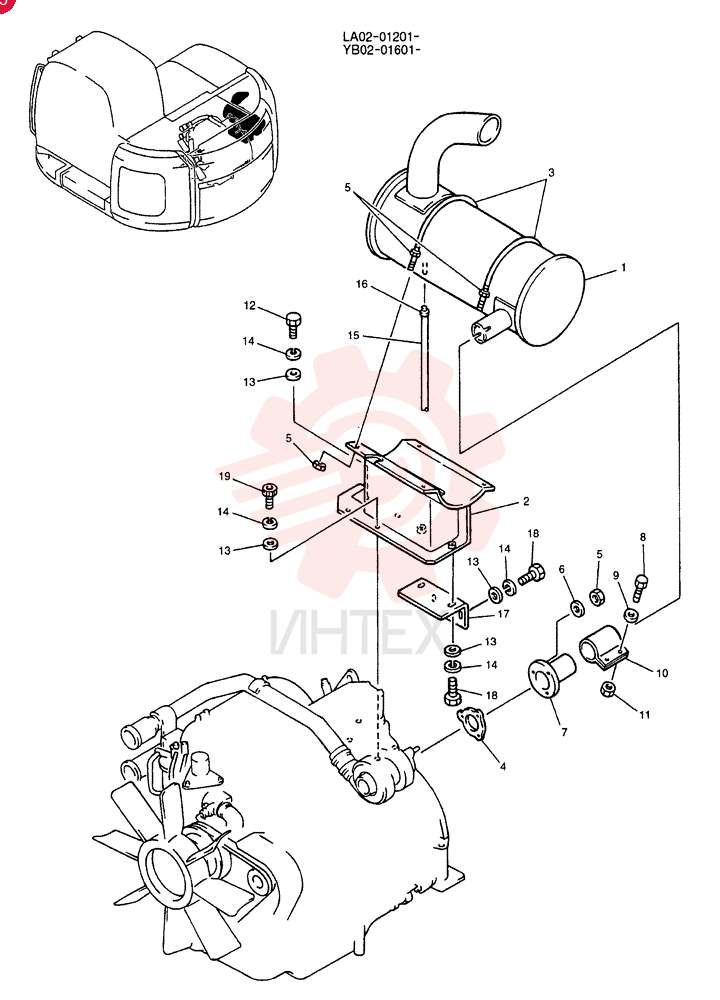 MUFFLER ASSY YB12P00001F1