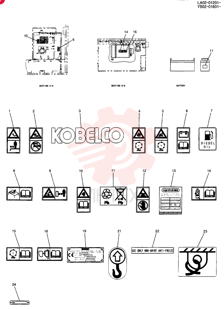 NAME PLATE INSTAL [REQUIRED (WARNING)] YB22T00025F1 (2)