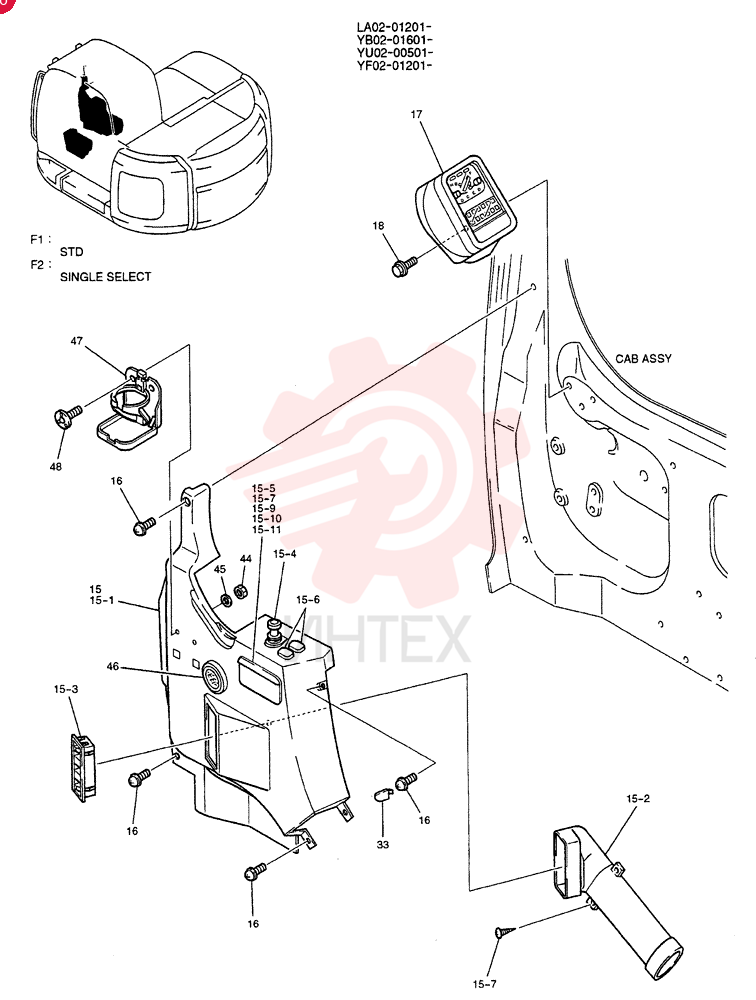 PANEL ASSY, INSTRUMENT (STD) YY17M00009F1 (1)