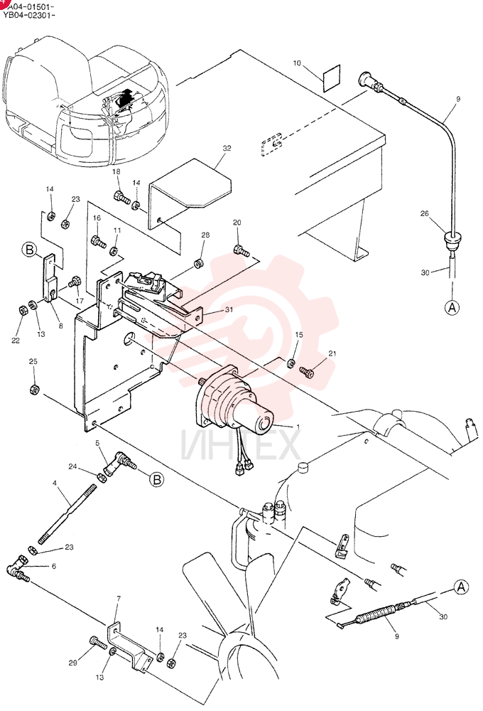 CONTROL ASSY, ENGINE YB11M00001F2 (4)