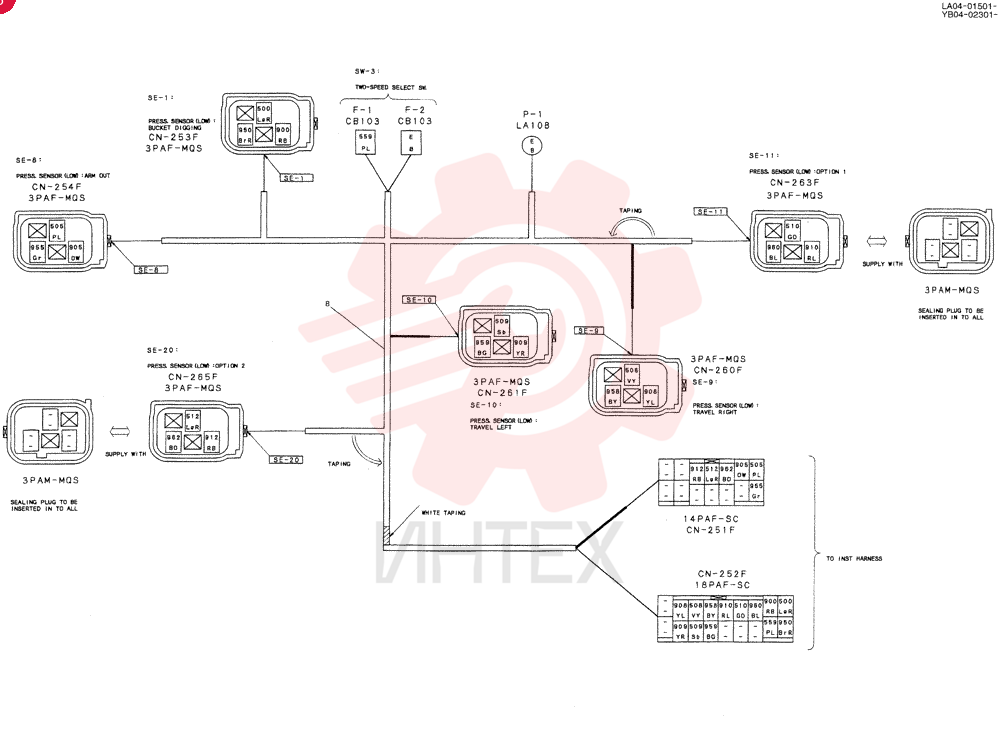 HARNESS ASSY, UPP YB13E00007F3 (8)