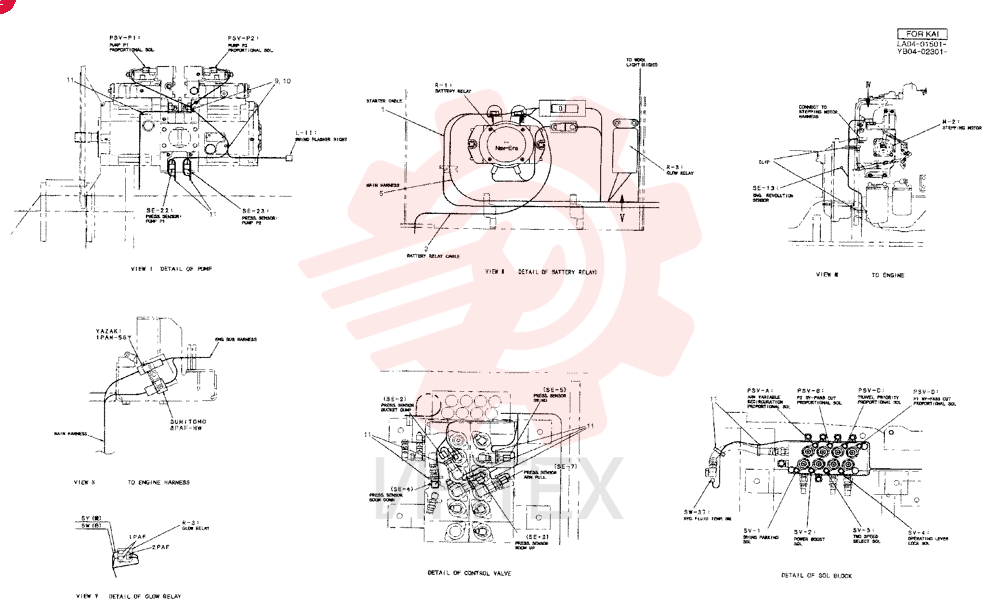 HARNESS ASSY, UPPER YB13E00012F1 (2)