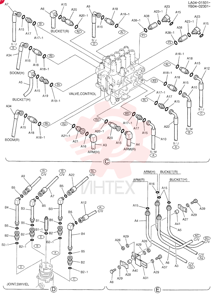 HYD LINES, UPP YB03H00016F1 (2)