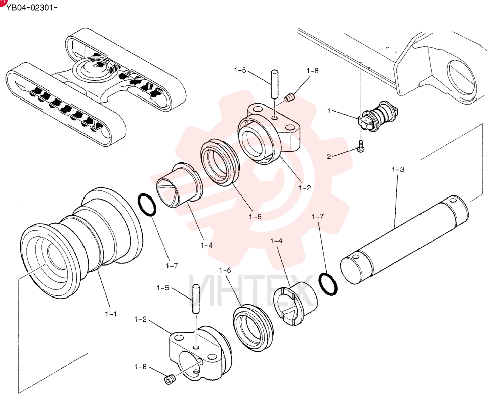 TRACK ROLLER YN64D00020F1 (2)