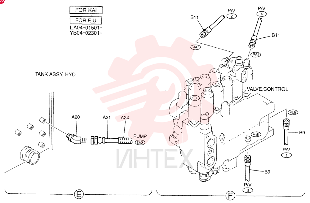 CONTROL LINES, PUMP YB06H00015F1 (1)