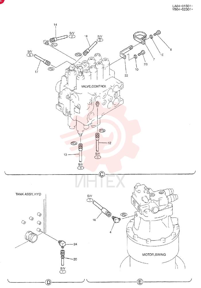 CONTROL LINES, VALVE YB64H00015F1 (5)