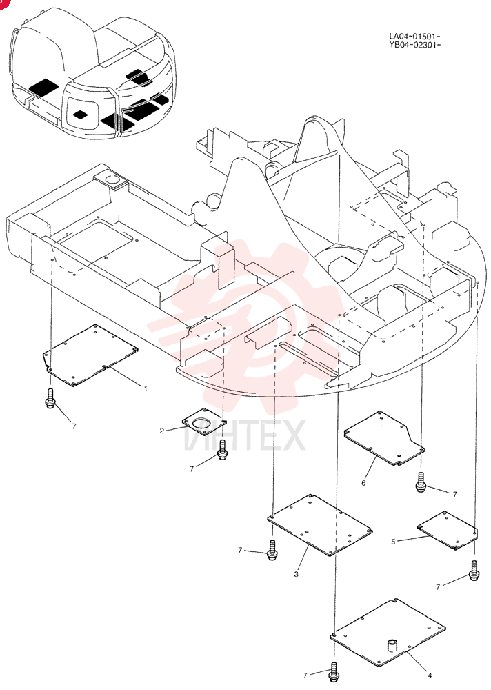 COVER ASSY, UNDER YB24C00003F1 (2)
