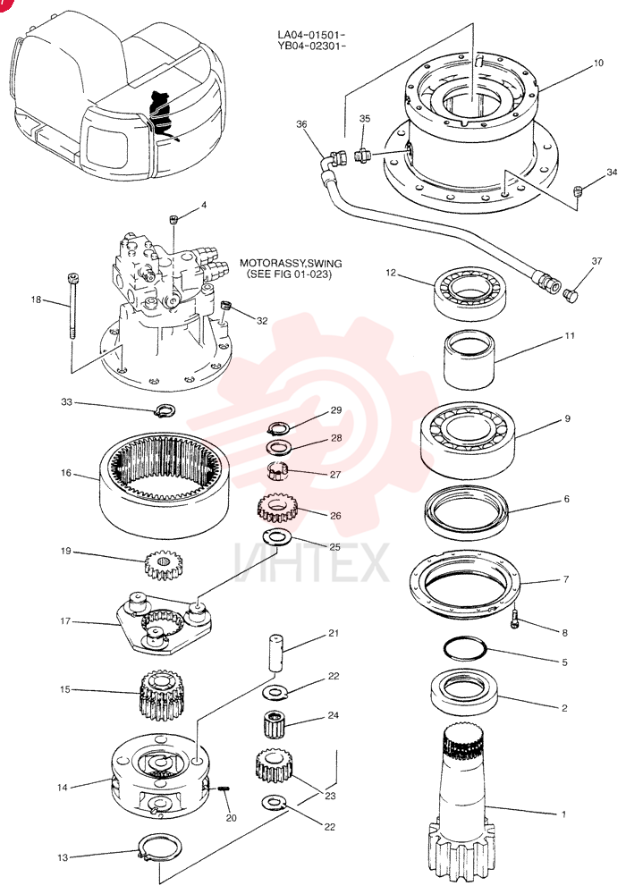 GEAR REDUCTION UNIT YB32W00001F1 (1)